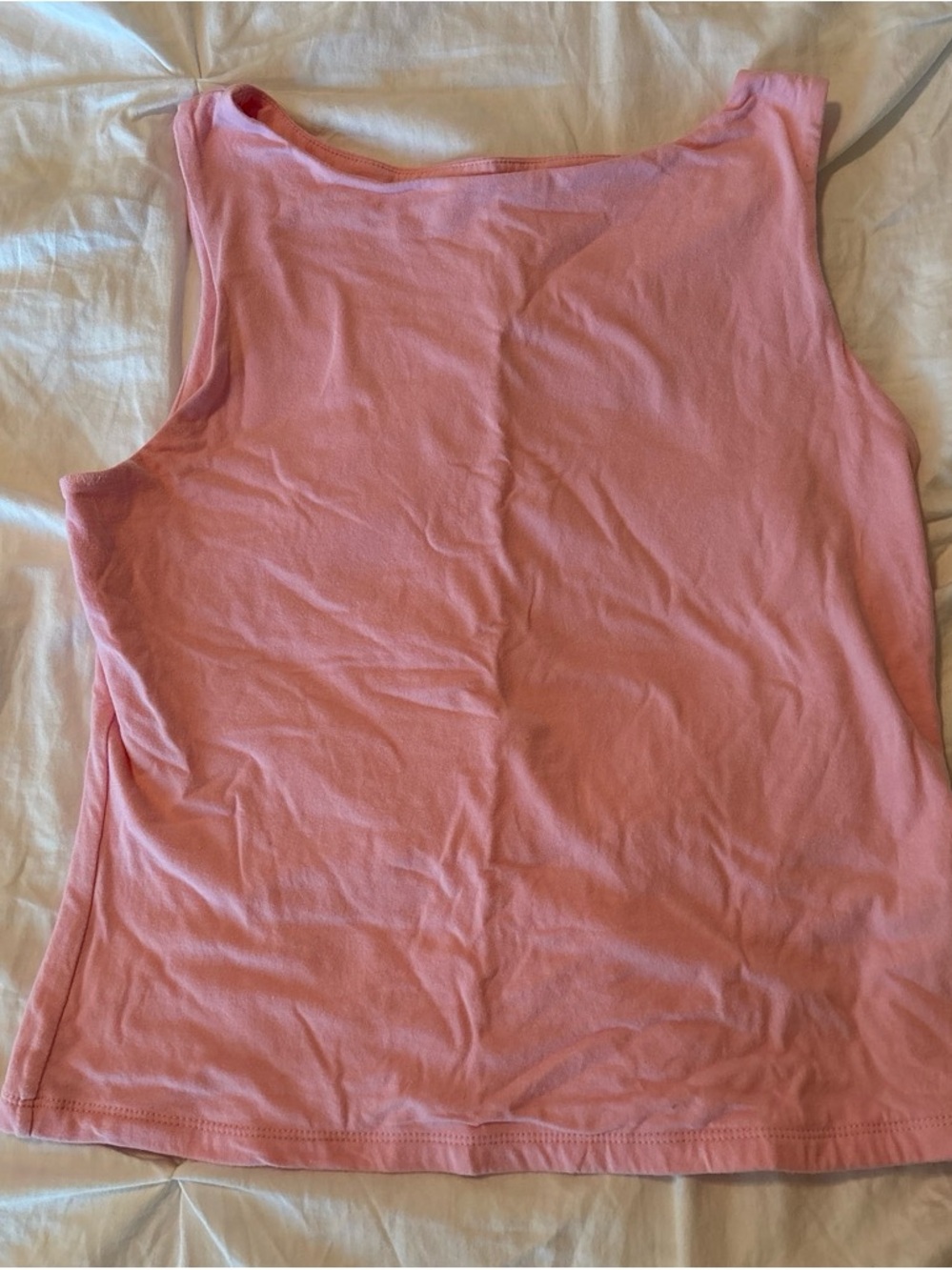 a new day Light Pink Cotton Tank Top